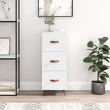 vidaXL Dressoir 34,5x34x90 cm bewerkt hout wit