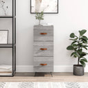 vidaXL Dressoir 34,5x34x90 cm bewerkt hout wit