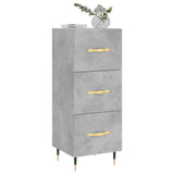 vidaXL Dressoir 34,5x34x90 cm bewerkt hout betongrijs