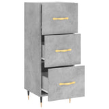 vidaXL Dressoir 34,5x34x90 cm bewerkt hout betongrijs