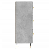 vidaXL Dressoir 34,5x34x90 cm bewerkt hout betongrijs