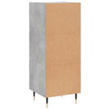vidaXL Dressoir 34,5x34x90 cm bewerkt hout betongrijs