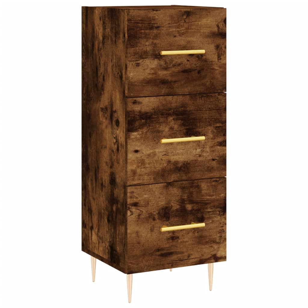 vidaXL Dressoir 34,5x34x90 cm bewerkt hout betongrijs