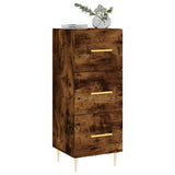 vidaXL Dressoir 34,5x34x90 cm bewerkt hout betongrijs