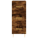 vidaXL Dressoir 34,5x34x90 cm bewerkt hout betongrijs