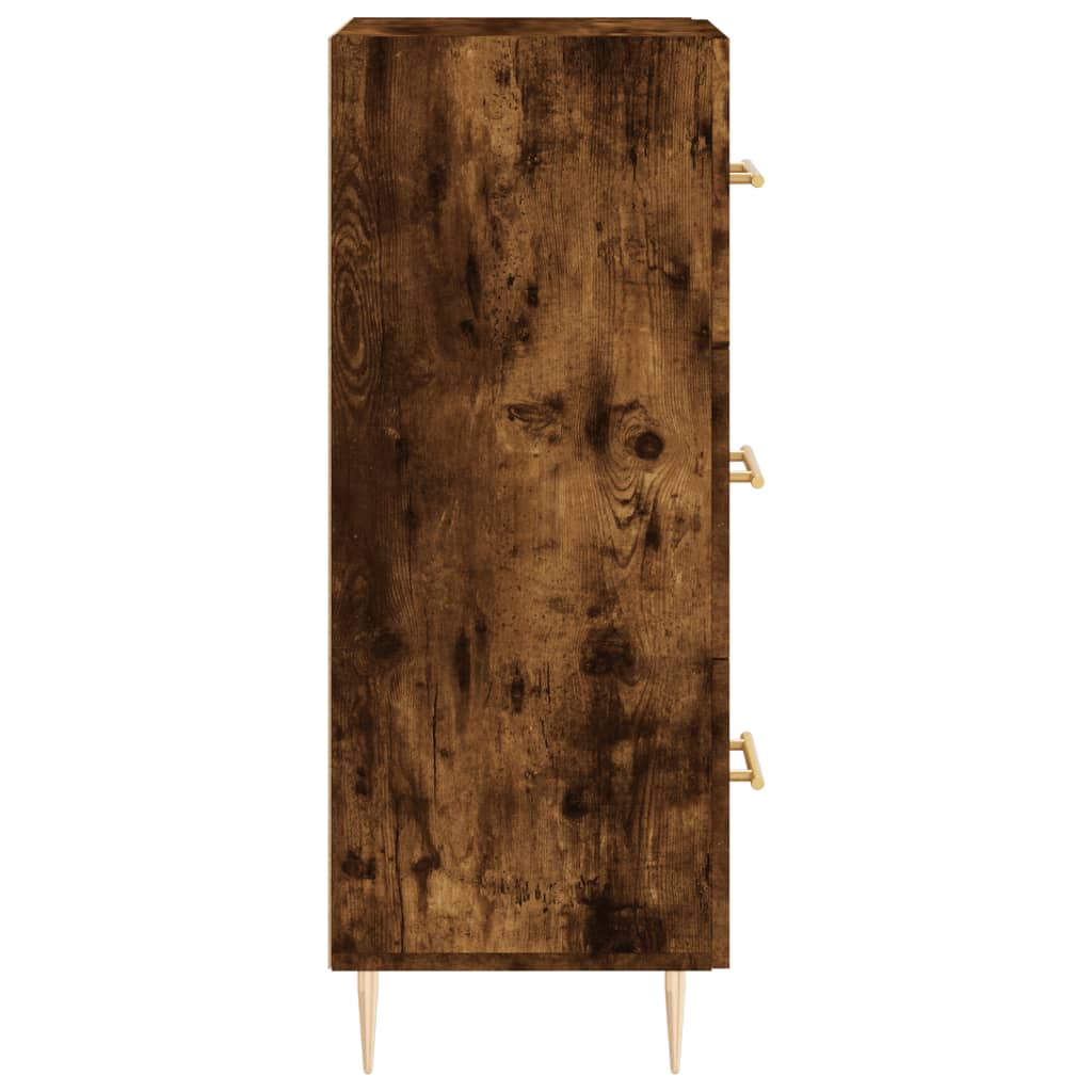 vidaXL Dressoir 34,5x34x90 cm bewerkt hout betongrijs