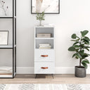 vidaXL Sideboard 34.5x34x90 cm engineered wood white
