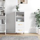 vidaXL Dressoir 34,5x34x90 cm bewerkt hout wit
