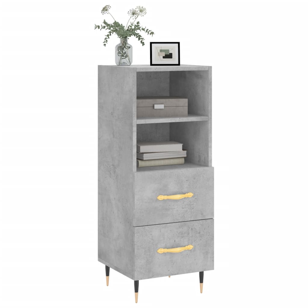 vidaXL Dressoir 34,5x34x90 cm bewerkt hout wit