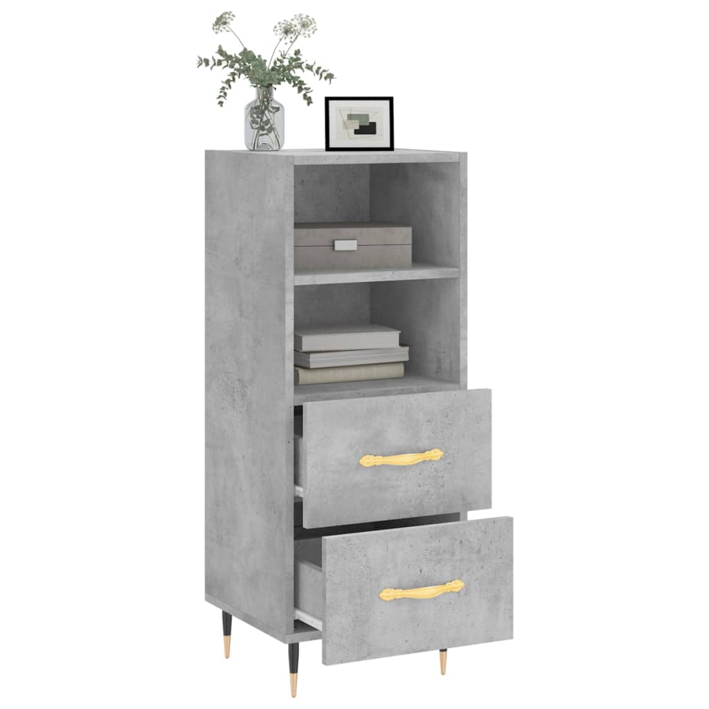 vidaXL Dressoir 34,5x34x90 cm bewerkt hout wit