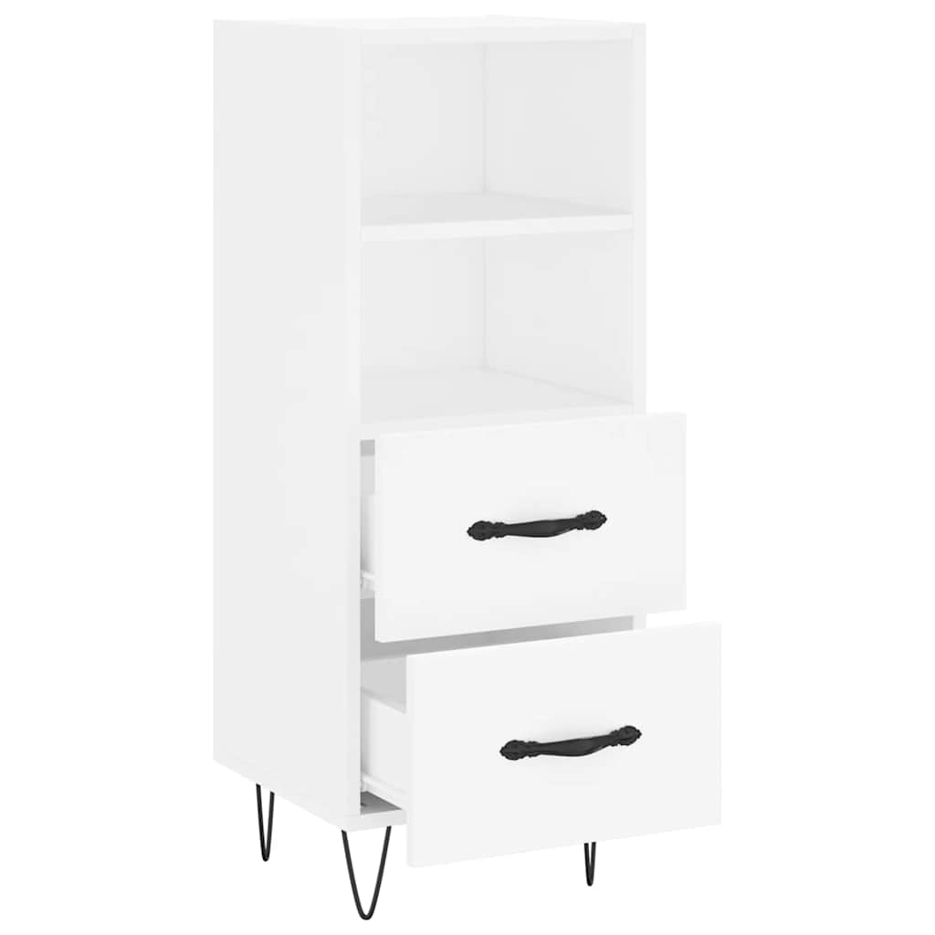 vidaXL Dressoir 34,5x34x90 cm bewerkt hout wit