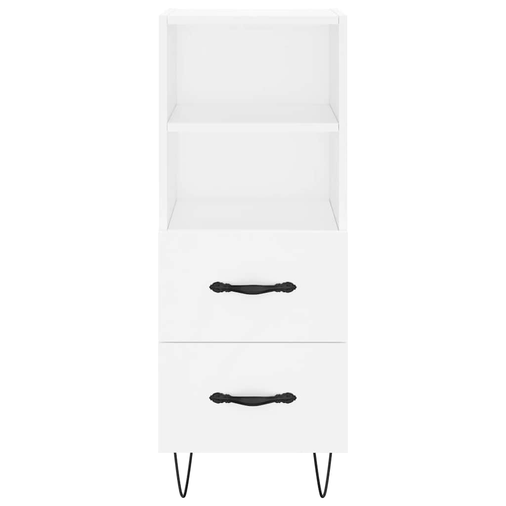 vidaXL Dressoir 34,5x34x90 cm bewerkt hout wit