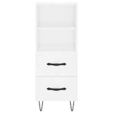 vidaXL Dressoir 34,5x34x90 cm bewerkt hout wit