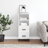 vidaXL Dressoir 34,5x34x90 cm bewerkt hout wit