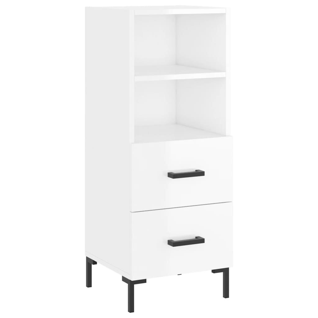 vidaXL Dressoir 34,5x34x90 cm bewerkt hout wit