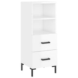 vidaXL Dressoir 34,5x34x90 cm bewerkt hout wit