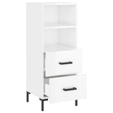 vidaXL Dressoir 34,5x34x90 cm bewerkt hout wit