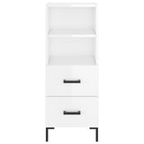 vidaXL Dressoir 34,5x34x90 cm bewerkt hout wit