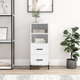 vidaXL Dressoir 34,5x34x90 cm bewerkt hout wit