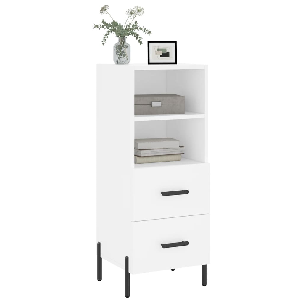 vidaXL Dressoir 34,5x34x90 cm bewerkt hout wit
