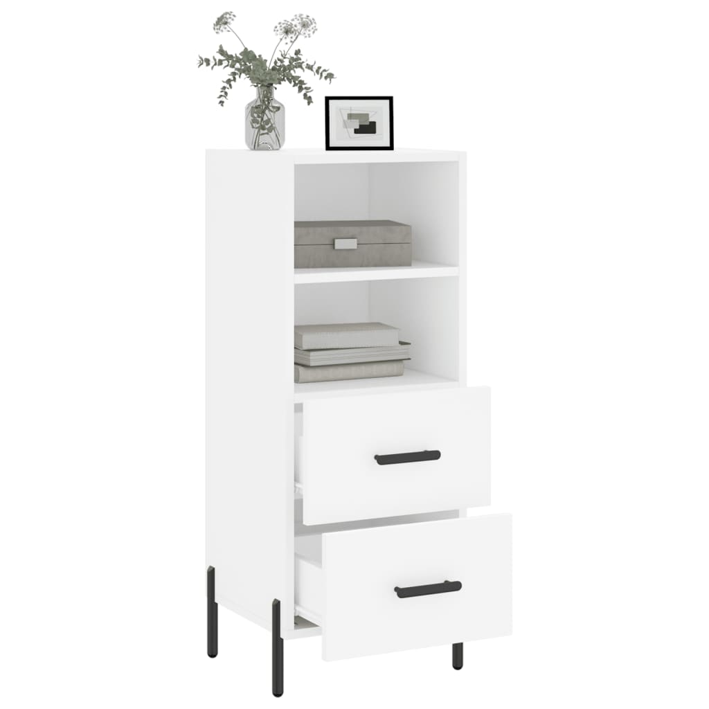 vidaXL Dressoir 34,5x34x90 cm bewerkt hout wit