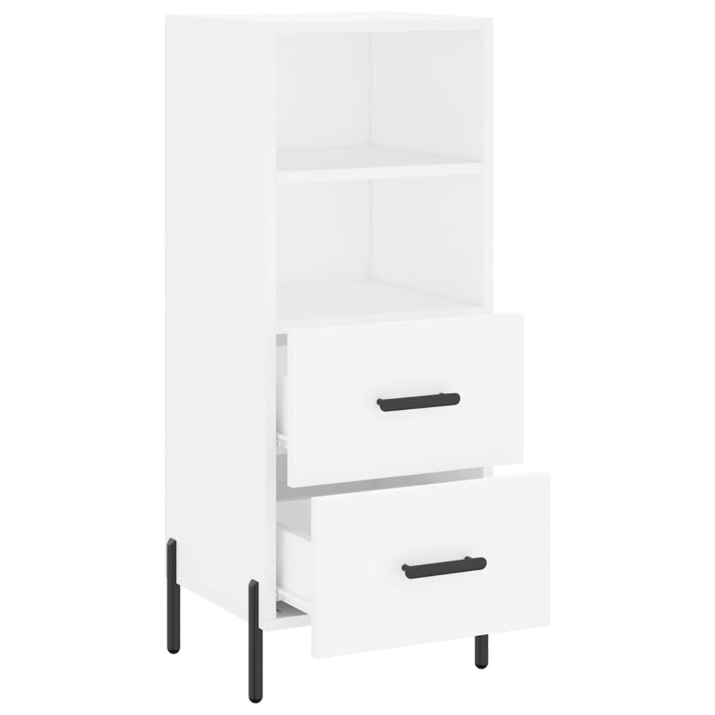 vidaXL Dressoir 34,5x34x90 cm bewerkt hout wit