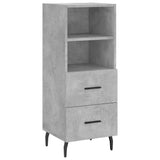 vidaXL Dressoir 34,5x34x90 cm bewerkt hout zwart