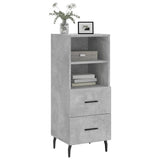 vidaXL Dressoir 34,5x34x90 cm bewerkt hout zwart