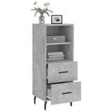 vidaXL Dressoir 34,5x34x90 cm bewerkt hout zwart