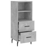 vidaXL Dressoir 34,5x34x90 cm bewerkt hout zwart