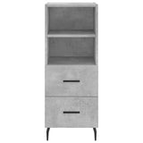 vidaXL Dressoir 34,5x34x90 cm bewerkt hout zwart