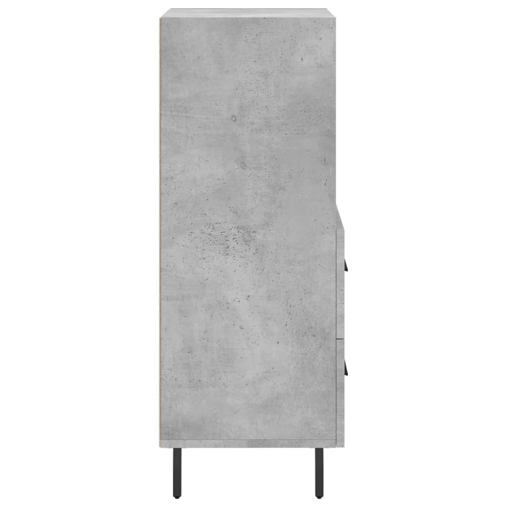 vidaXL Dressoir 34,5x34x90 cm bewerkt hout zwart