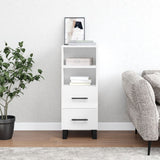 vidaXL Sideboard 34.5x34x90 cm engineered wood white