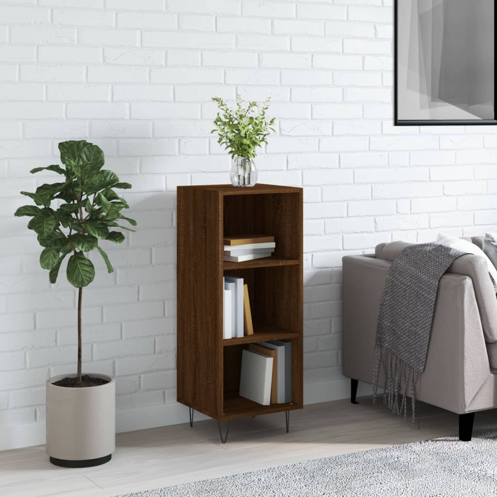 vidaXL Dressoir 34,5x32,5x90 cm bewerkt hout wit