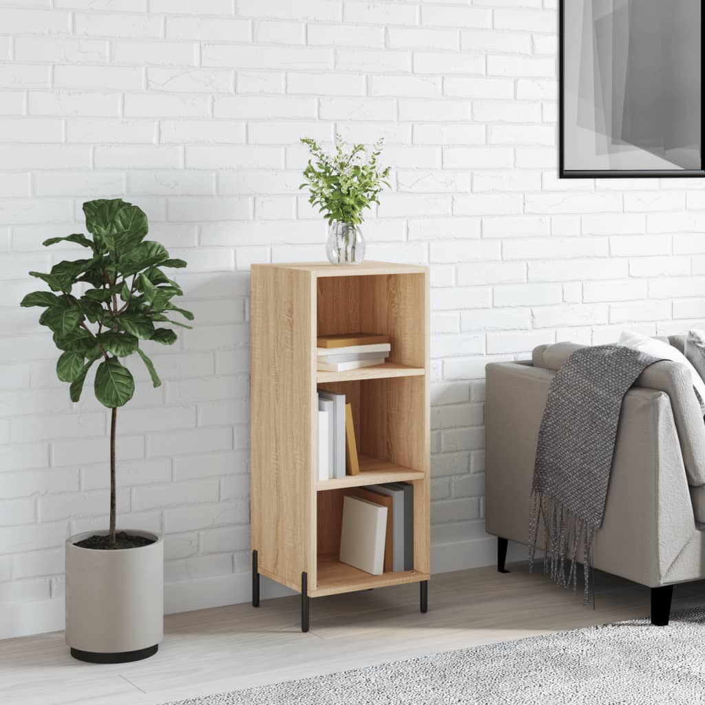vidaXL Dressoir 34,5x32,5x90 cm bewerkt hout wit