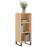 vidaXL Dressoir 34,5x32,5x90 cm bewerkt hout wit