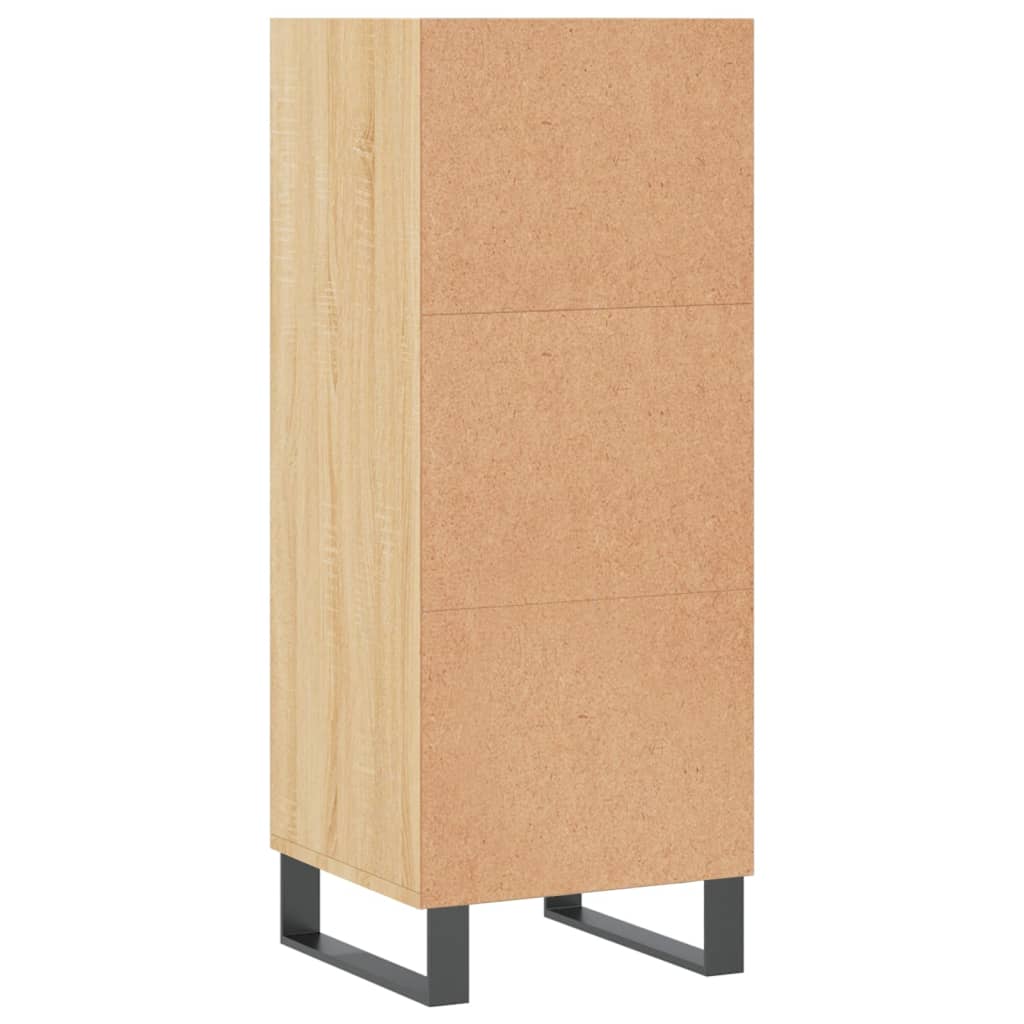 vidaXL Dressoir 34,5x32,5x90 cm bewerkt hout wit