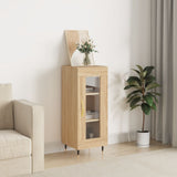 vidaXL Dressoir 34,5x34x90 cm bewerkt hout wit