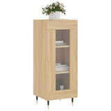 vidaXL Dressoir 34,5x34x90 cm bewerkt hout wit