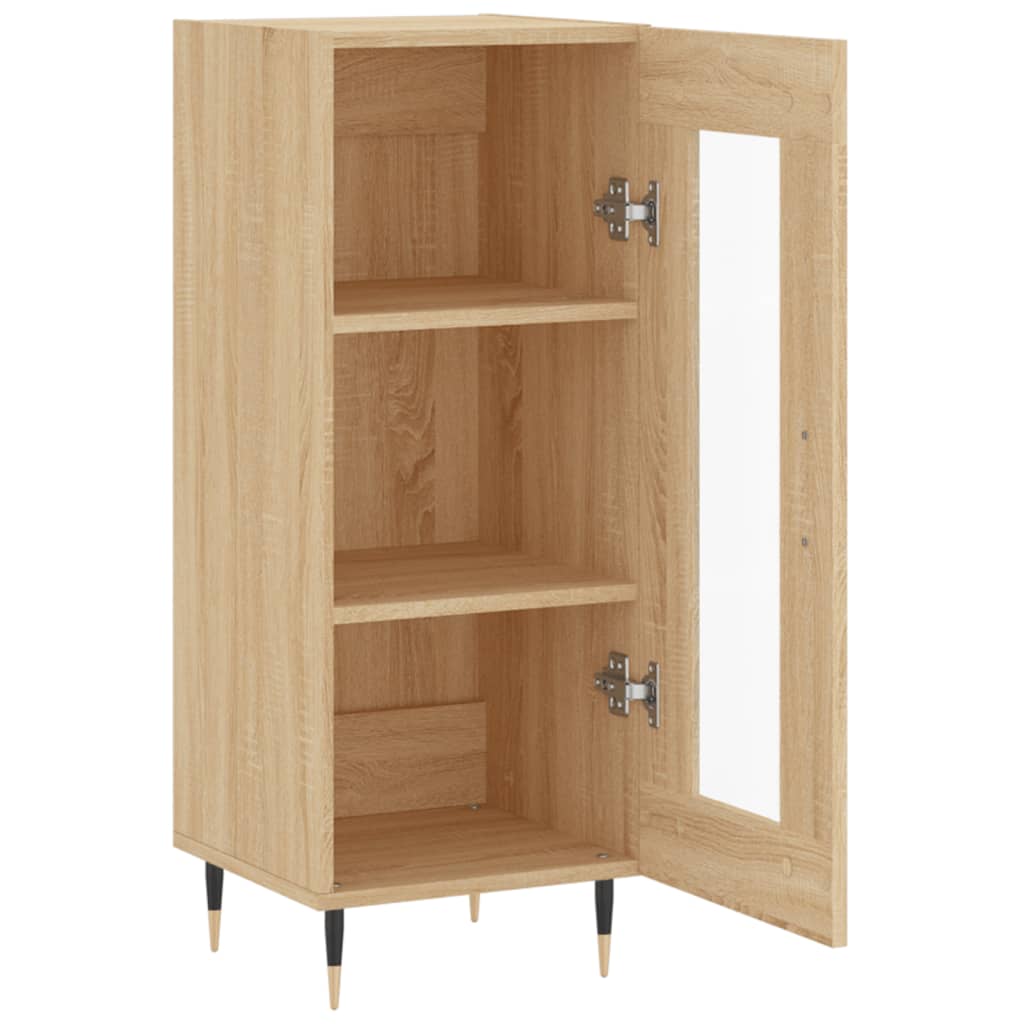 vidaXL Dressoir 34,5x34x90 cm bewerkt hout wit