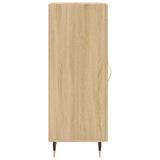 vidaXL Dressoir 34,5x34x90 cm bewerkt hout wit