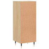 vidaXL Dressoir 34,5x34x90 cm bewerkt hout wit