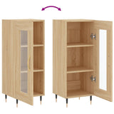 vidaXL Dressoir 34,5x34x90 cm bewerkt hout wit