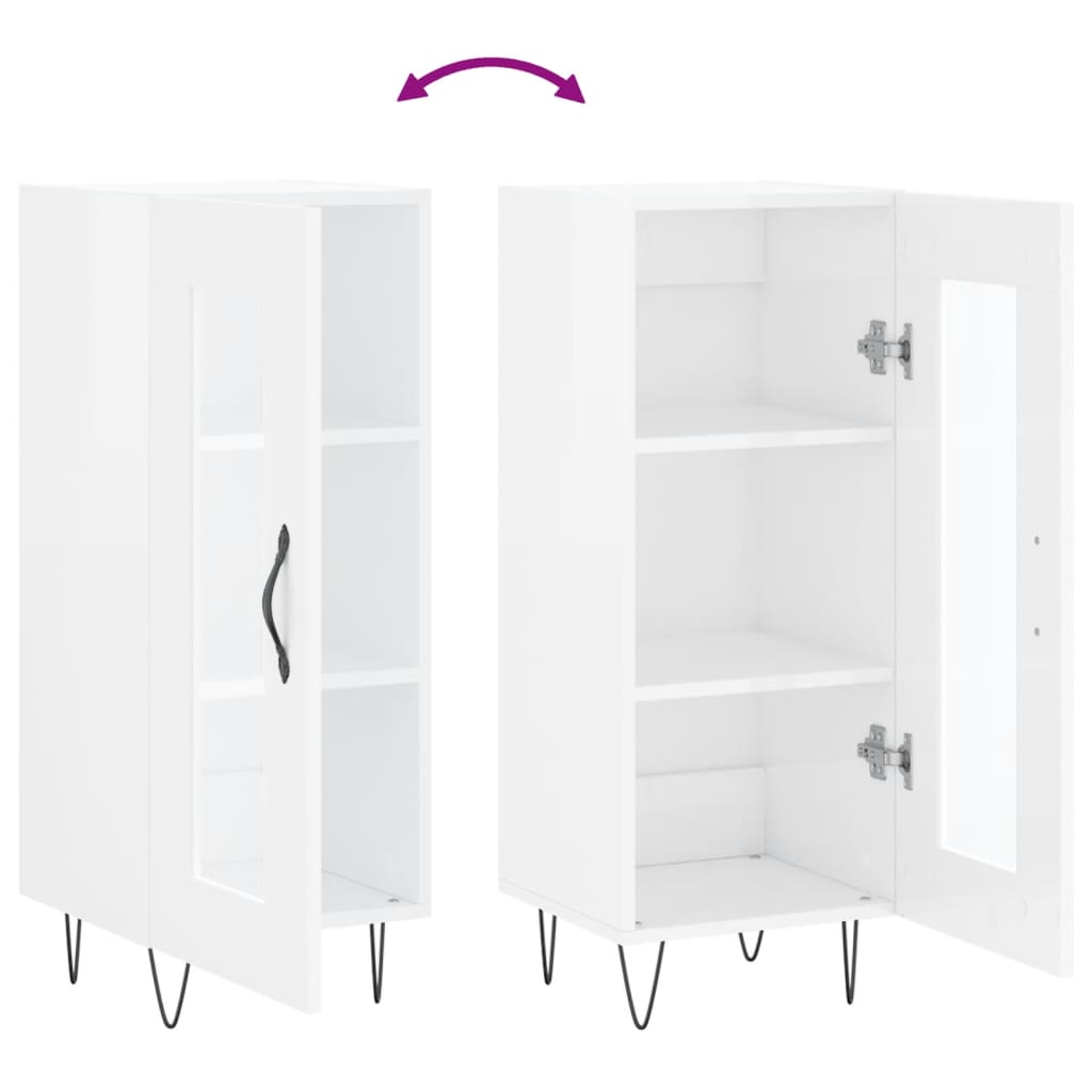 vidaXL Sideboard 34.5x34x90 cm engineered wood white