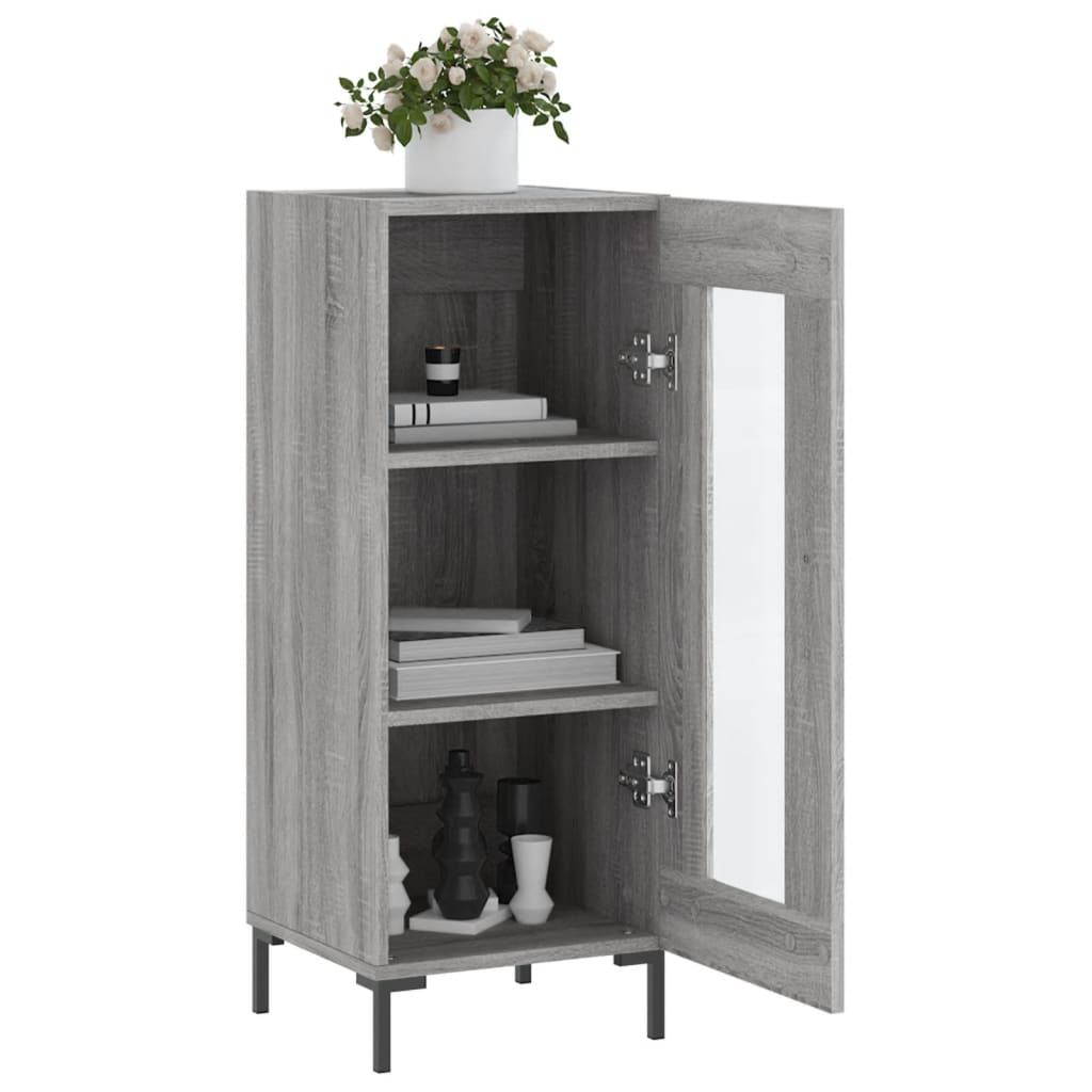 vidaXL Dressoir 34,5x34x90 cm bewerkt hout wit