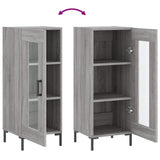 vidaXL Dressoir 34,5x34x90 cm bewerkt hout wit