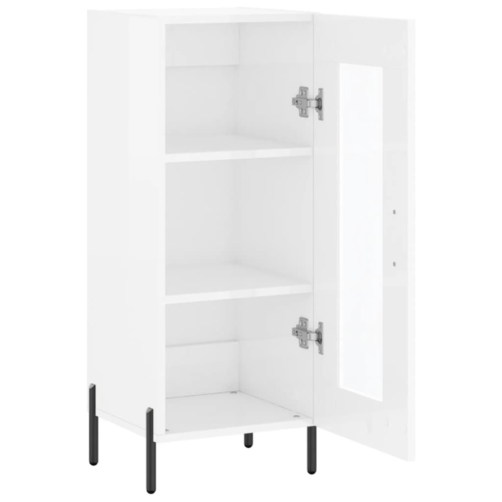 vidaXL Dressoir 34,5x34x90 cm bewerkt hout wit