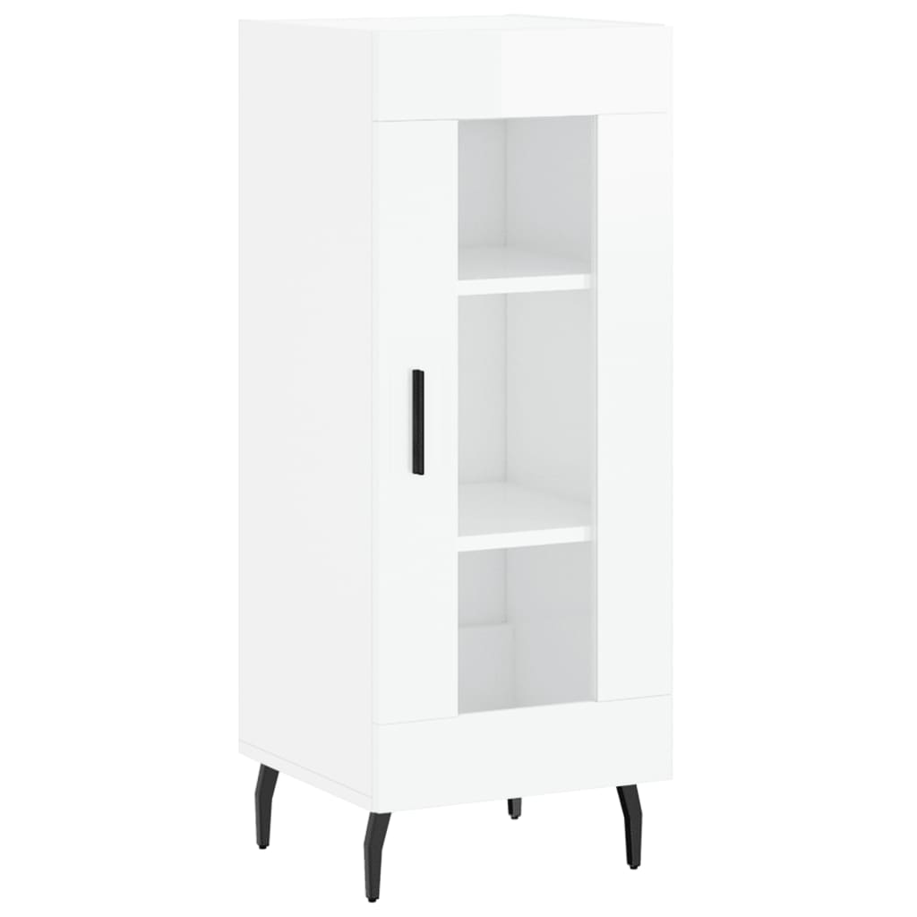 vidaXL Dressoir 34,5x34x90 cm bewerkt hout zwart