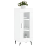 vidaXL Dressoir 34,5x34x90 cm bewerkt hout zwart