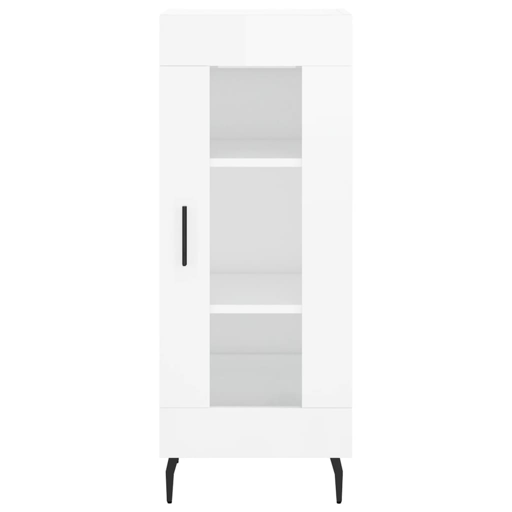 vidaXL Dressoir 34,5x34x90 cm bewerkt hout zwart